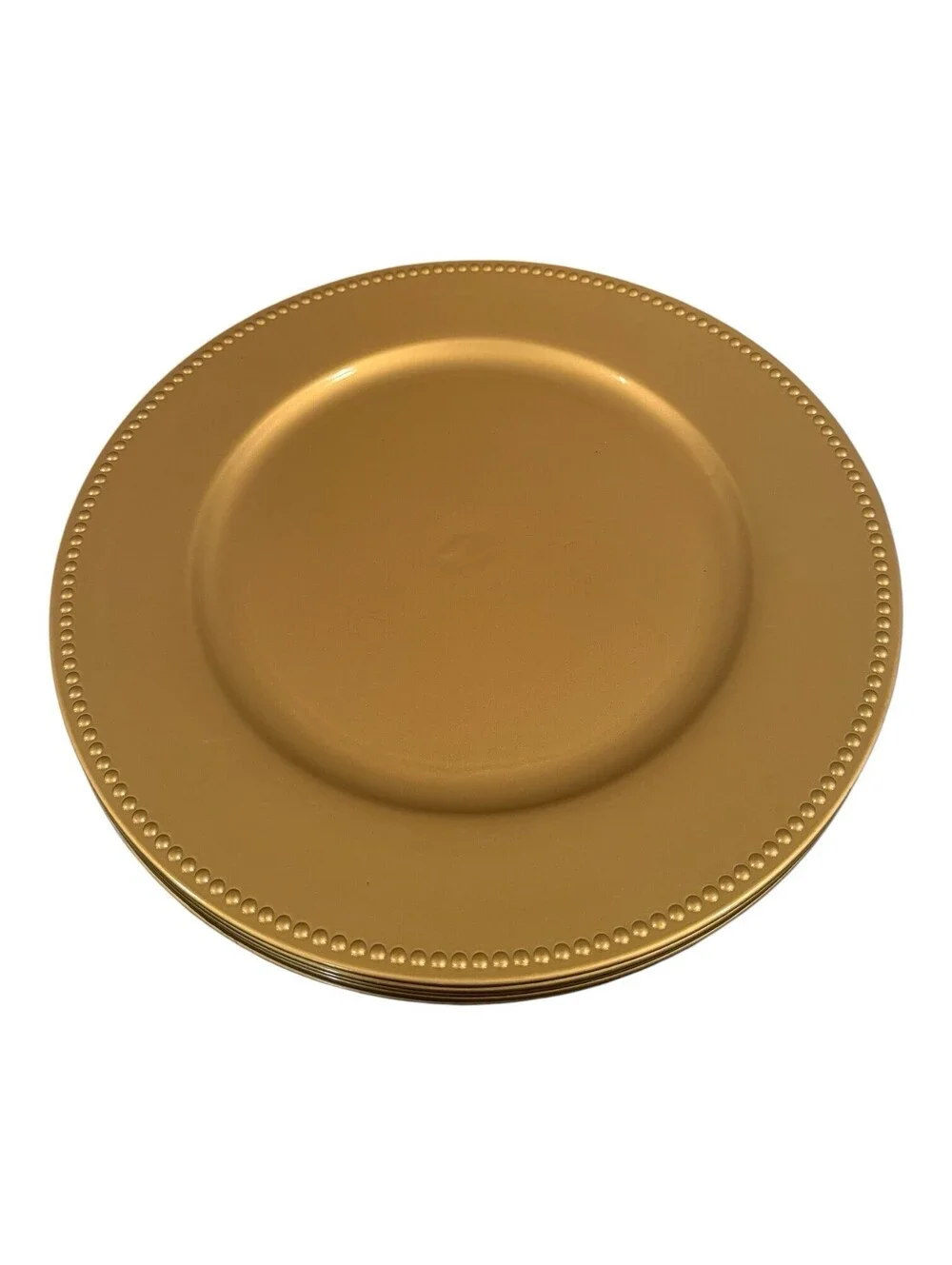20 Pcs Gold Charger Plates Bulk, 13